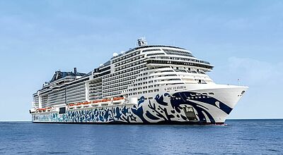 Die MSC Euribia bei ihrer Ankunft in Kopenhagen. Foto: MSC Cruises